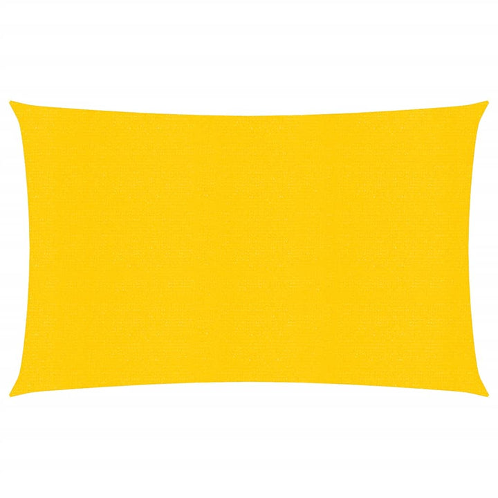 Zonnezeil 160 g/m² rechthoekig 4x6 m HDPE geel