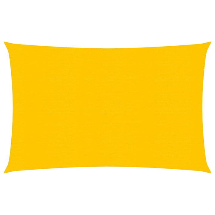 Zonnezeil 160 g/m² rechthoekig 5x6 m HDPE geel