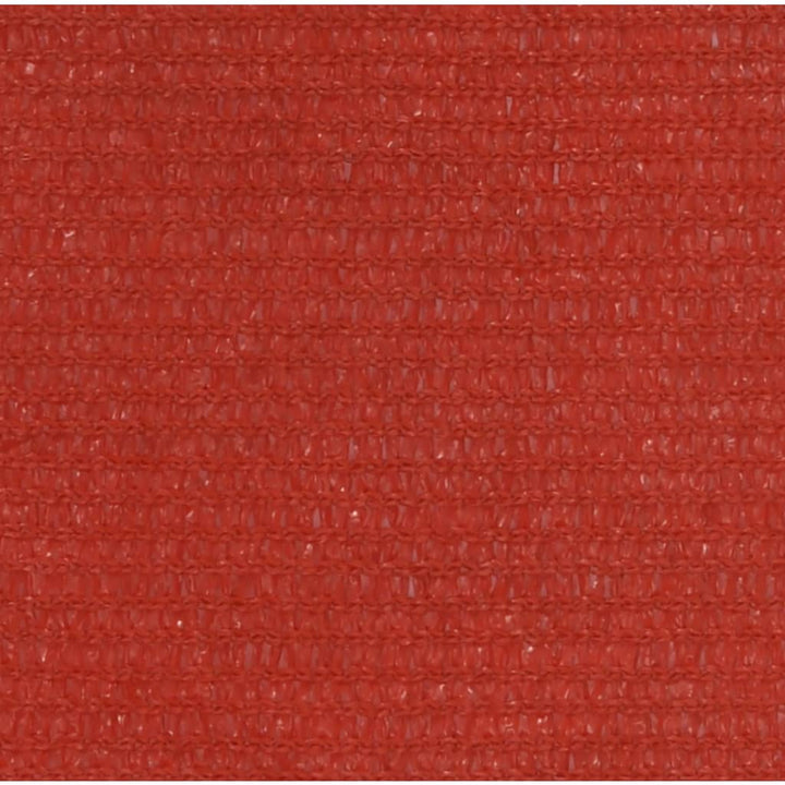 Zonnezeil 160 g/m² 4x6 m HDPE rood