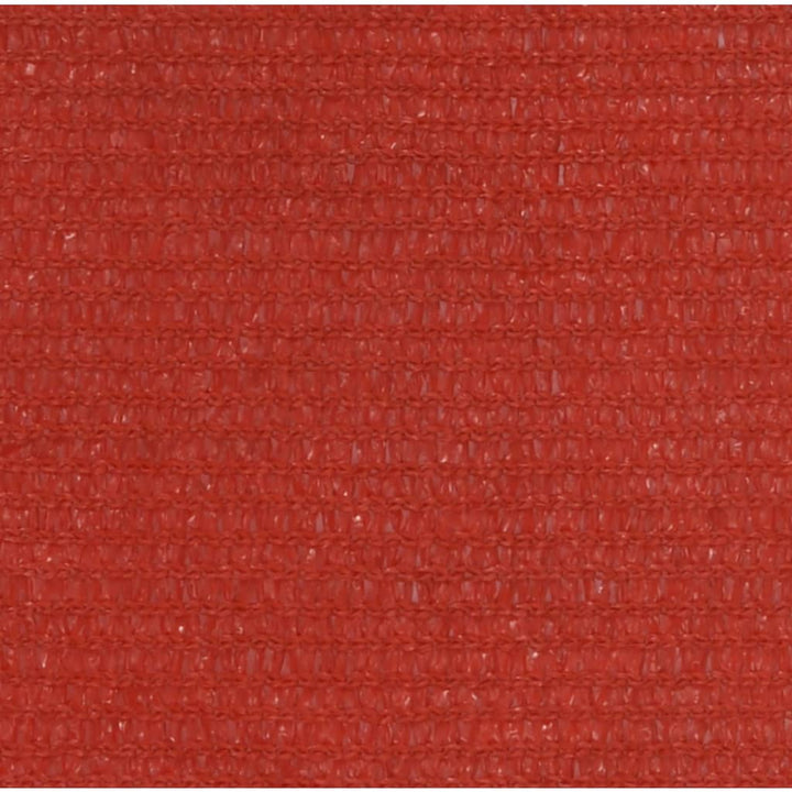 Zonnezeil 160 g/m² 6x8 m HDPE rood