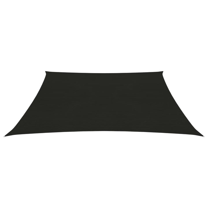 Zonnezeil 160 g/m² 3x3 m HDPE zwart