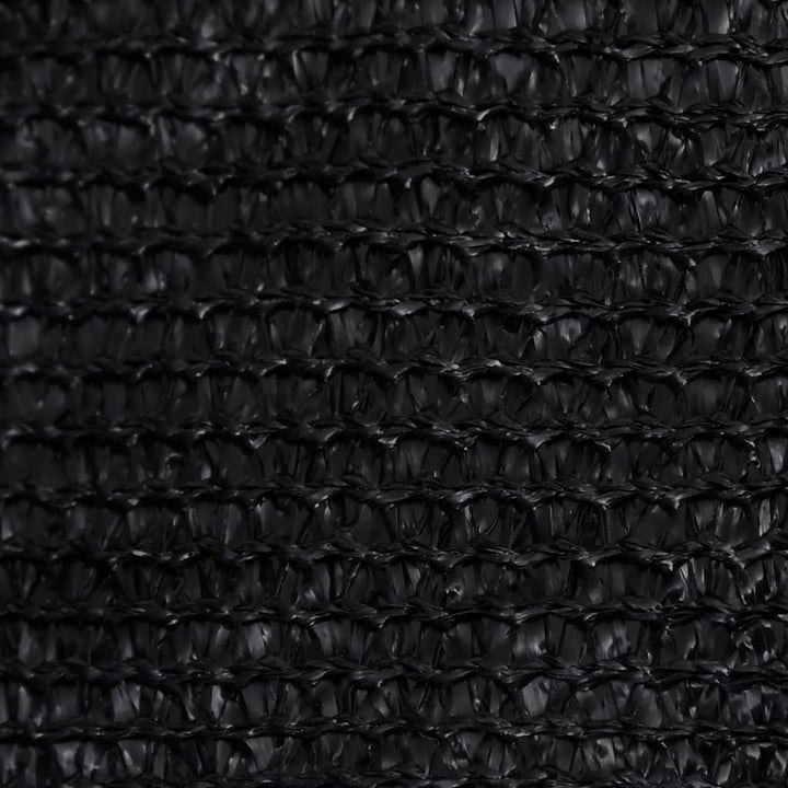 Zonnezeil 160 g/m² 4x4 m HDPE zwart