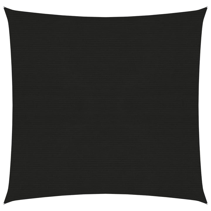 Zonnezeil 160 g/m² 5x5 m HDPE zwart