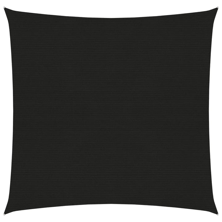 Zonnezeil 160 g/m² 7x7 m HDPE zwart