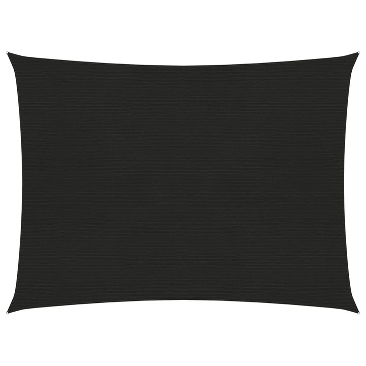 Zonnezeil 160 g/m² 2x3,5 m HDPE zwart