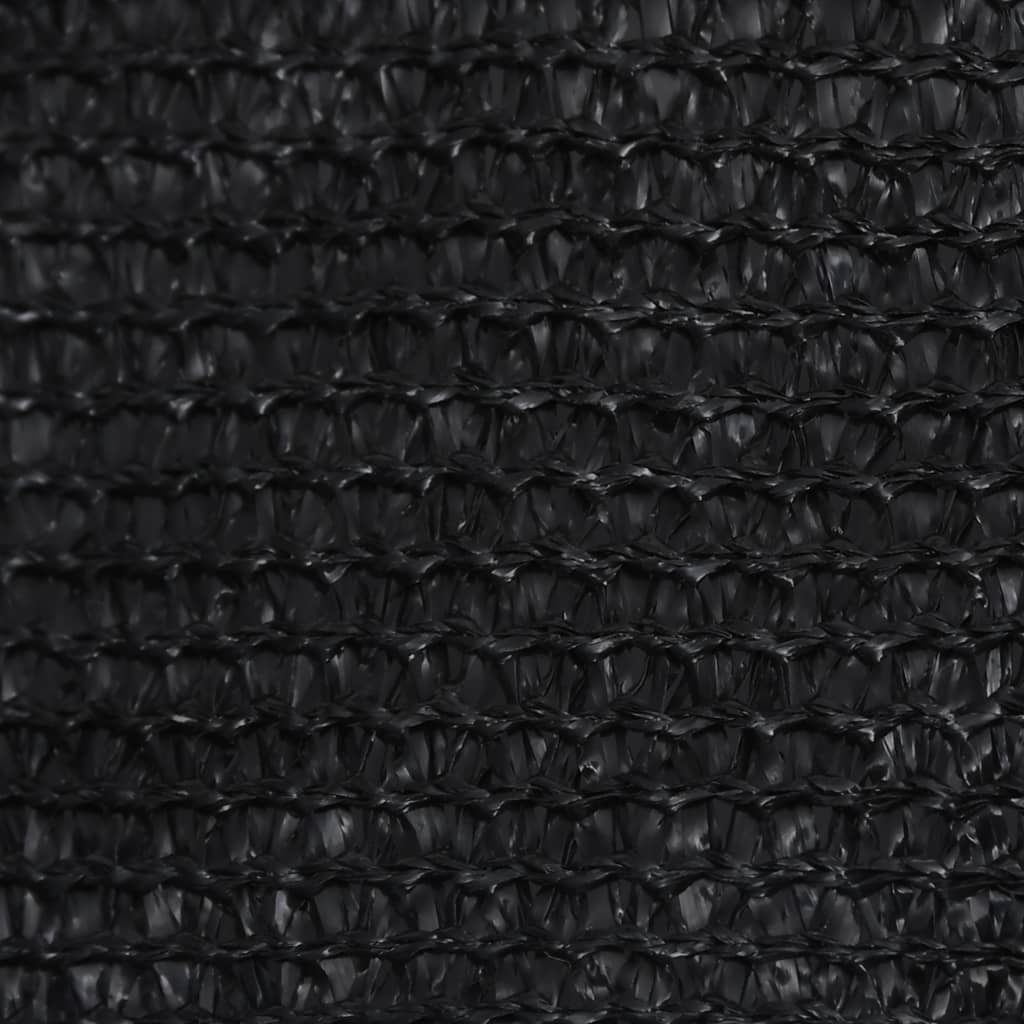 Zonnezeil 160 g/m² 3,5x5 m HDPE zwart