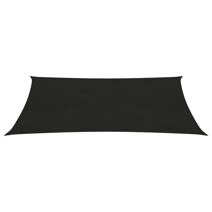 Zonnezeil 160 g/m² 4x6 m HDPE zwart