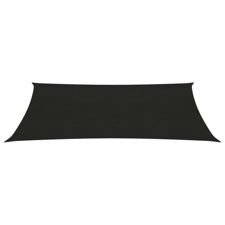 Zonnezeil 160 g/m² 5x8 m HDPE zwart
