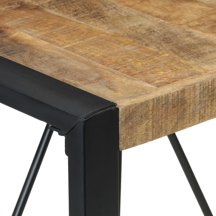 Eettafel 80x80x75 cm ruw mangohout