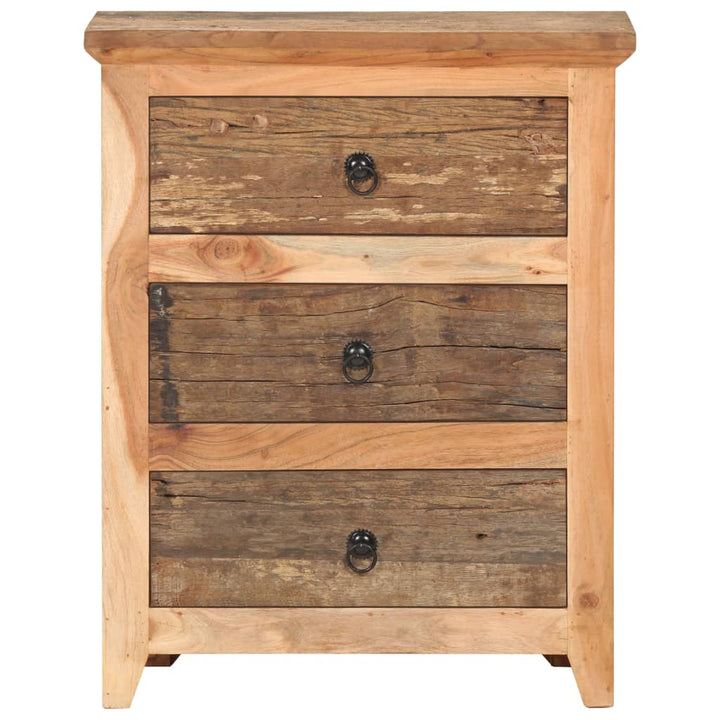 Dressoir 60x33x75 cm massief acaciahout en gerecycled hout