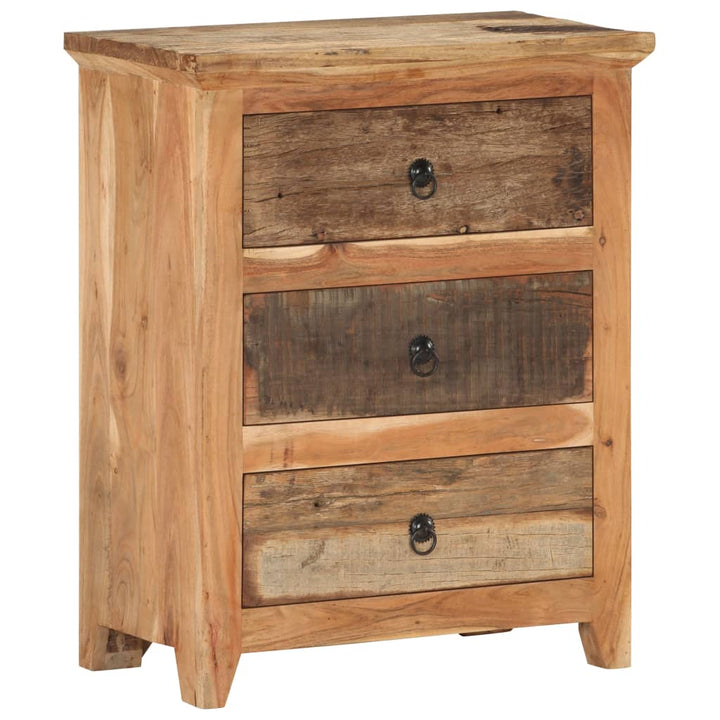 Dressoir 60x33x75 cm massief acaciahout en gerecycled hout