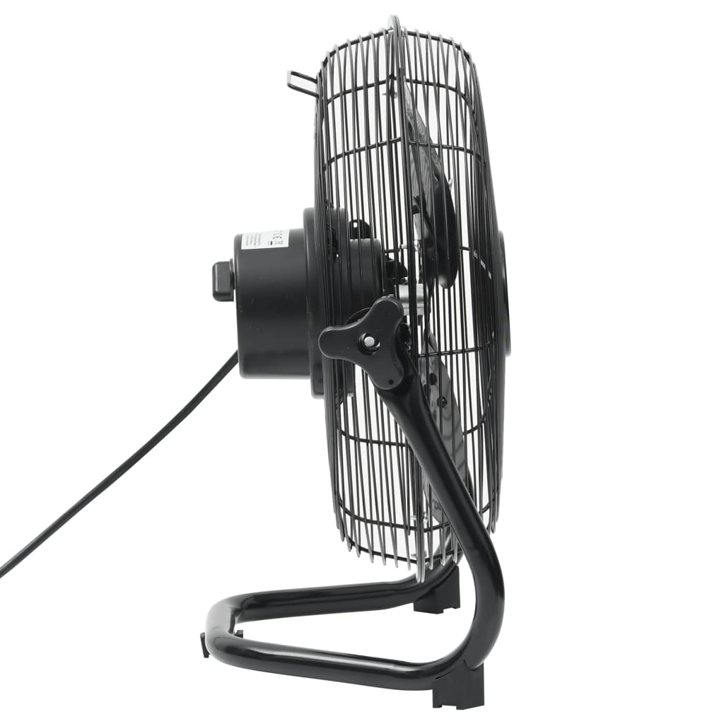 Vloerventilator 3 snelheden 100 W 55 cm zwart