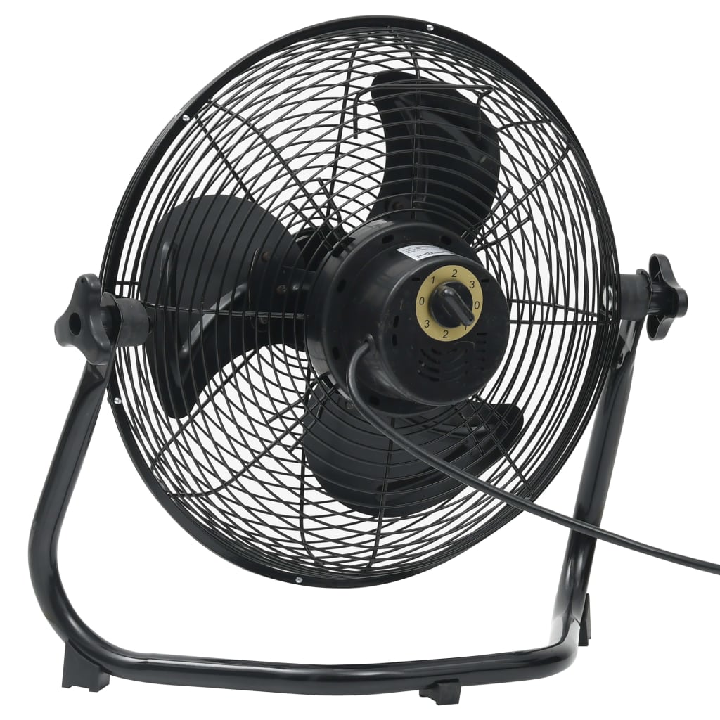 Vloerventilator 3 snelheden 100 W 55 cm zwart