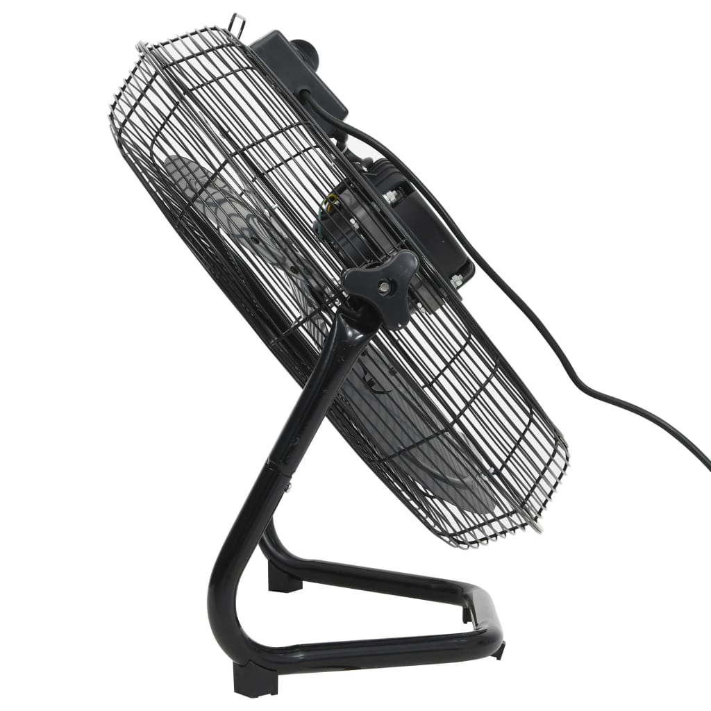 Vloerventilator 3 snelheden 100 W 55 cm zwart