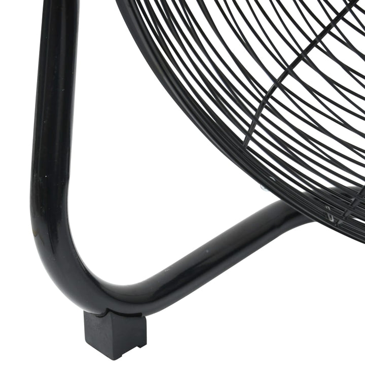 Vloerventilator 3 snelheden 100 W 55 cm zwart