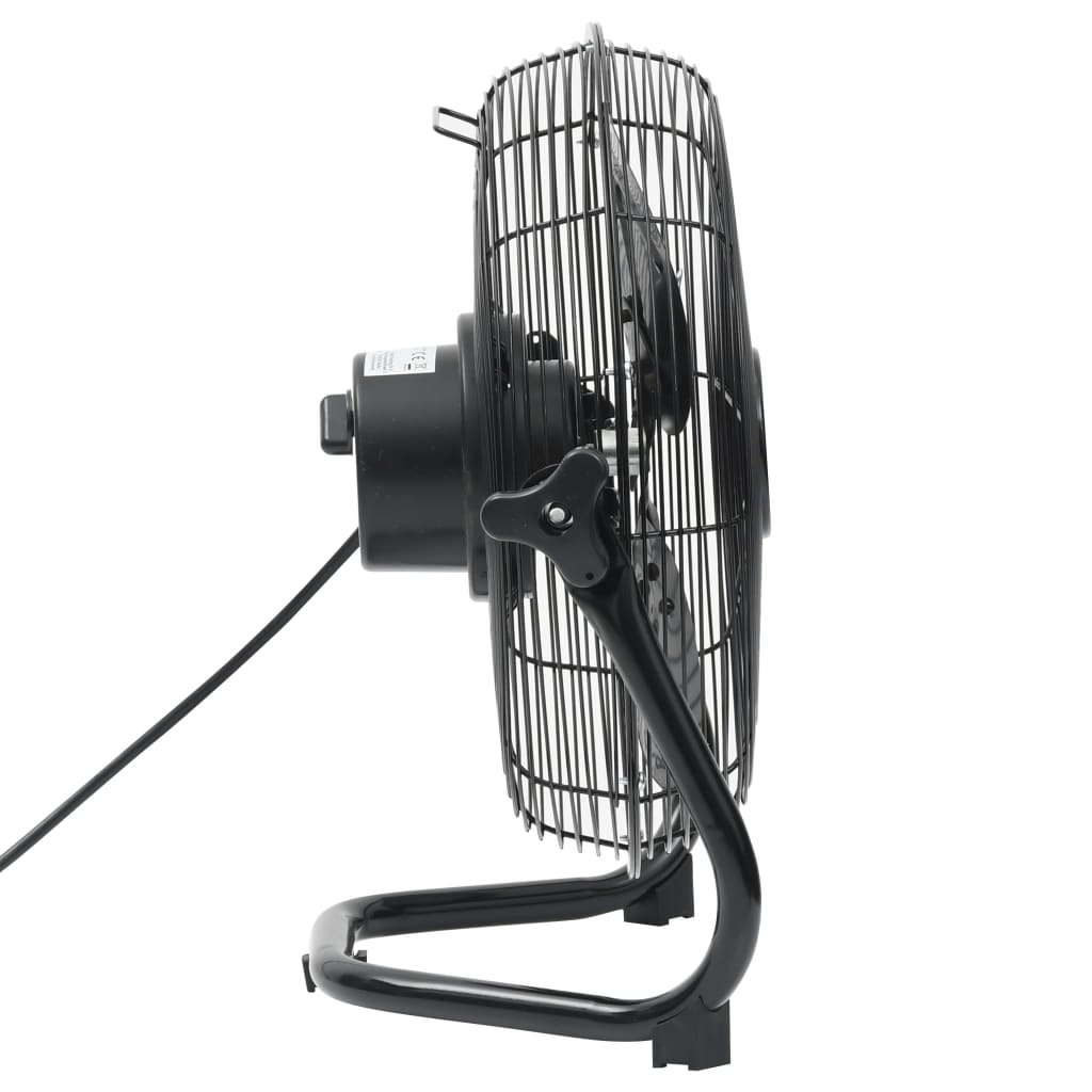 Vloerventilator 3 snelheden 120 W 60 cm zwart