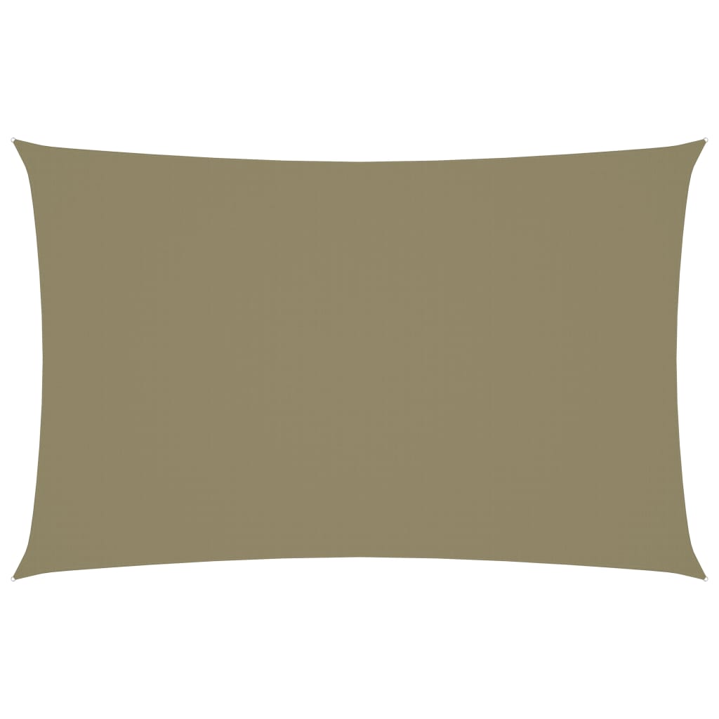 Zonnescherm rechthoekig 2x5 m oxford stof beige