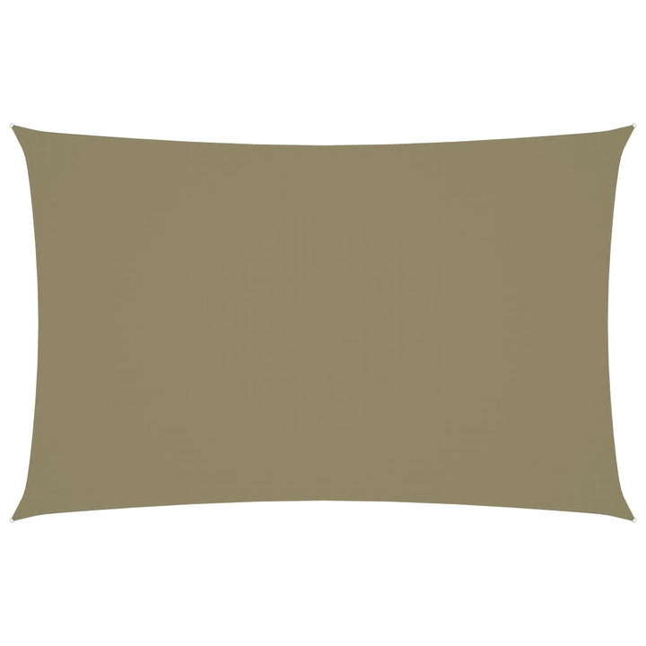 Zonnescherm rechthoekig 2x5 m oxford stof beige