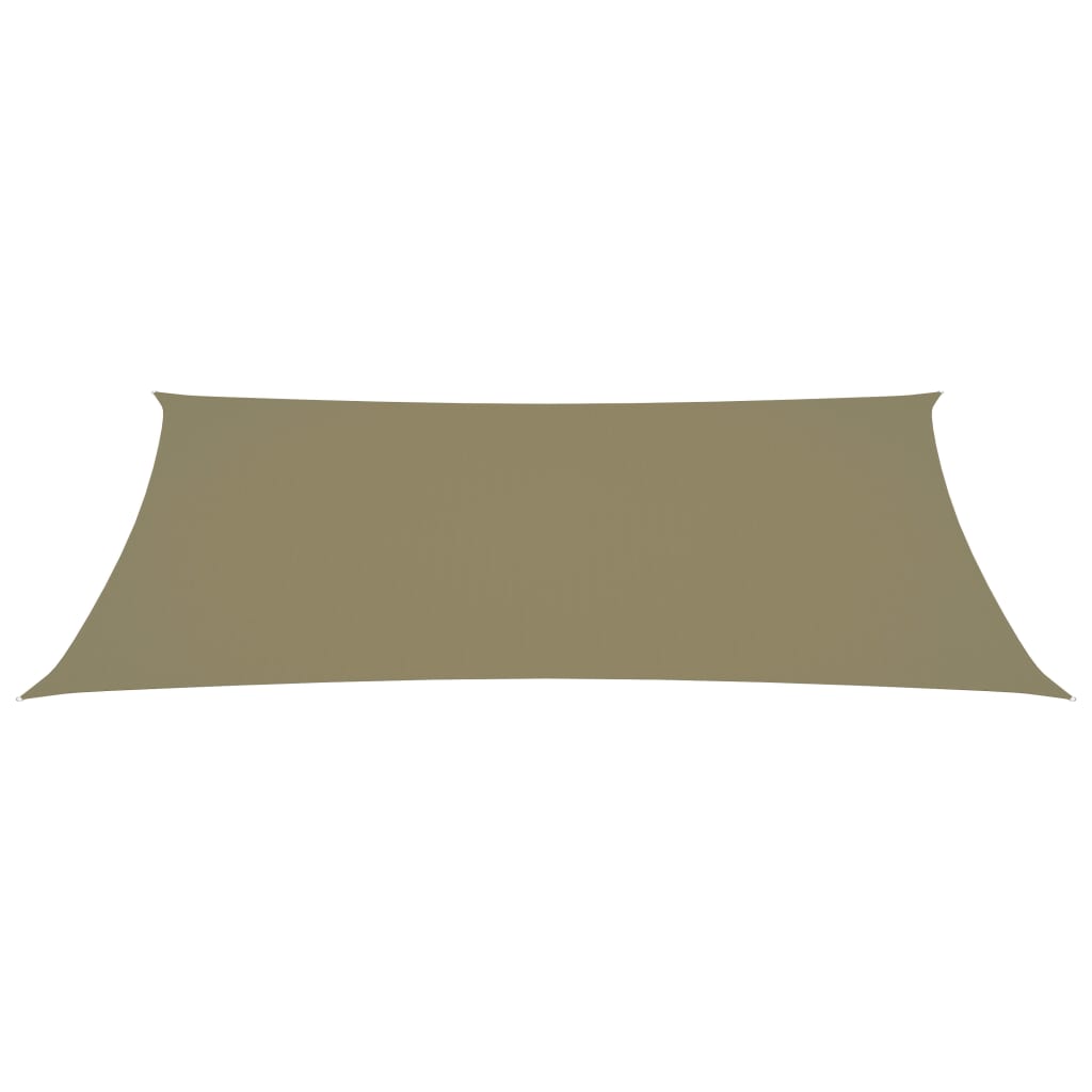 Zonnescherm rechthoekig 2x5 m oxford stof beige