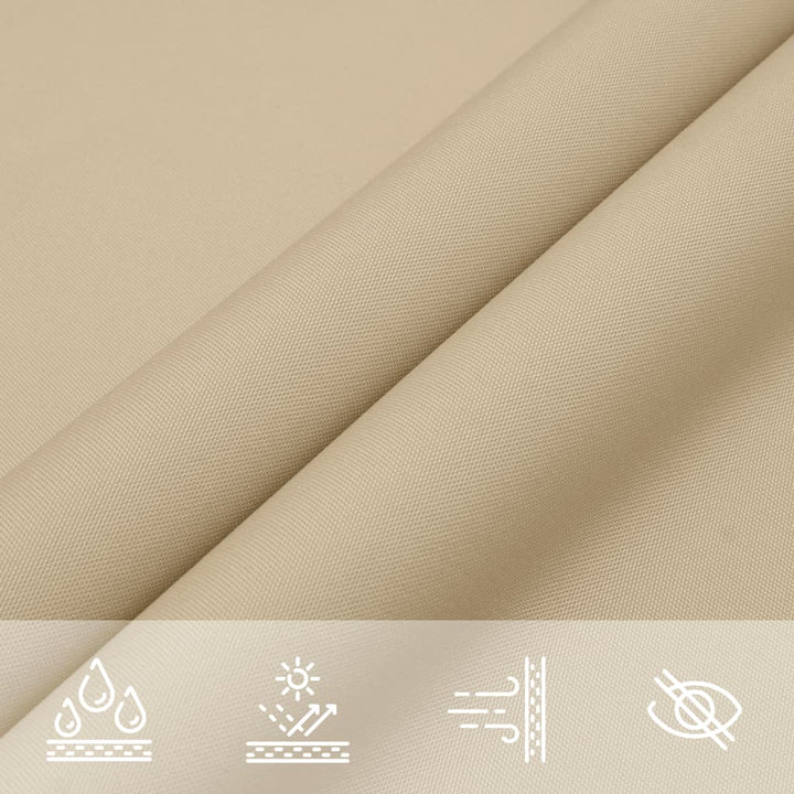 Zonnescherm rechthoekig 2x5 m oxford stof beige