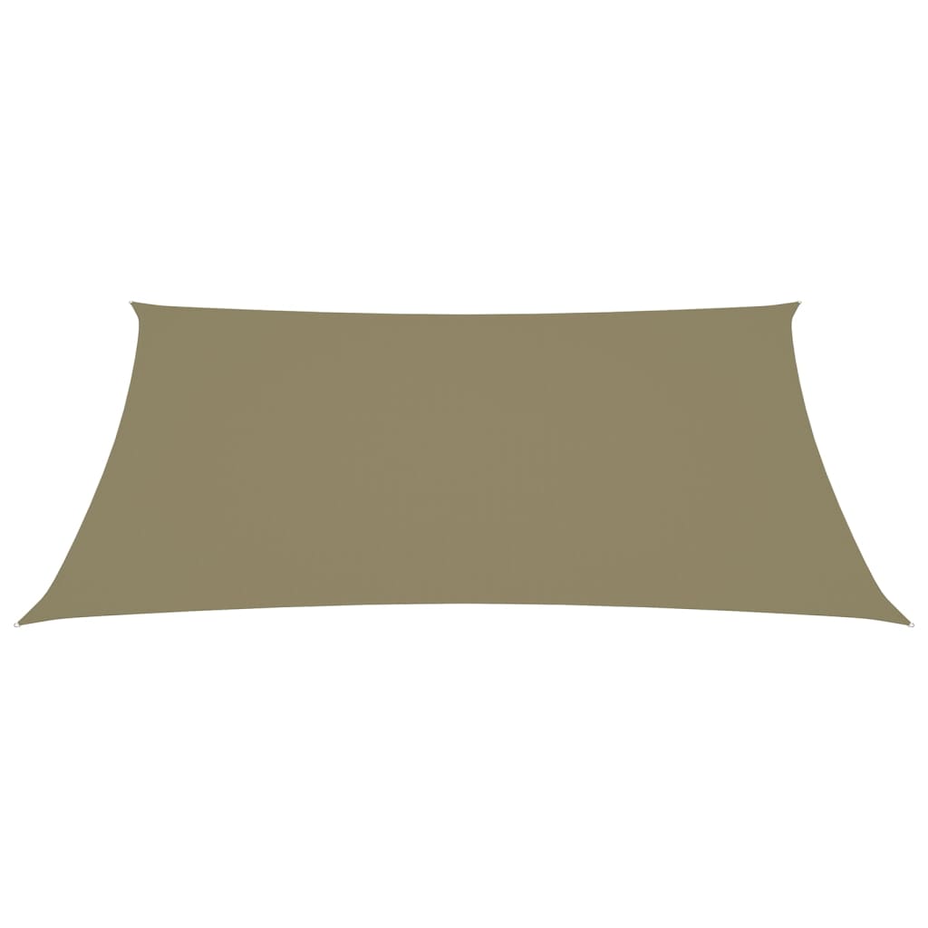 Zonnescherm rechthoekig 2,5x4 m oxford stof beige