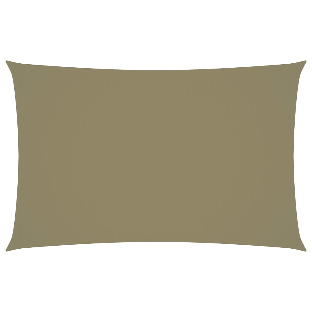 Zonnescherm rechthoekig 2,5x5 m oxford stof beige