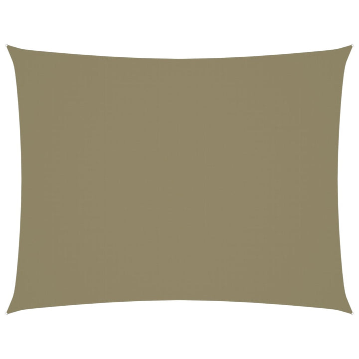 Zonnescherm rechthoekig 3x4 m oxford stof beige