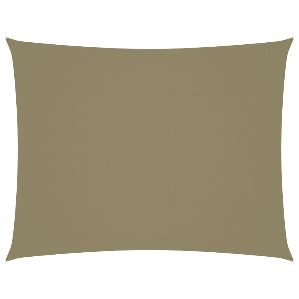 Zonnescherm rechthoekig 3x4,5 m oxford stof beige