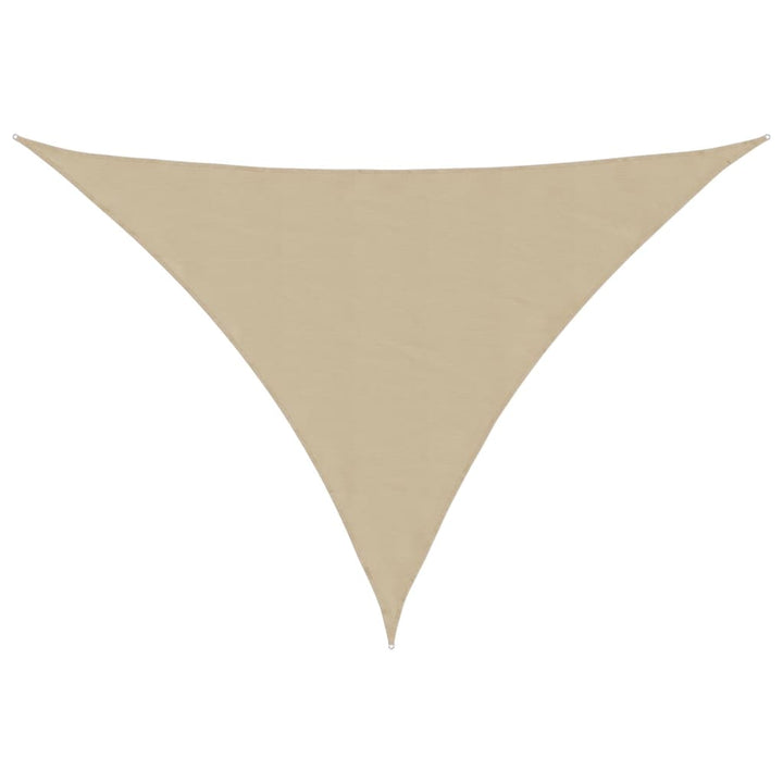 Zonnescherm driehoekig 2,5x2,5x3,5 m oxford stof beige