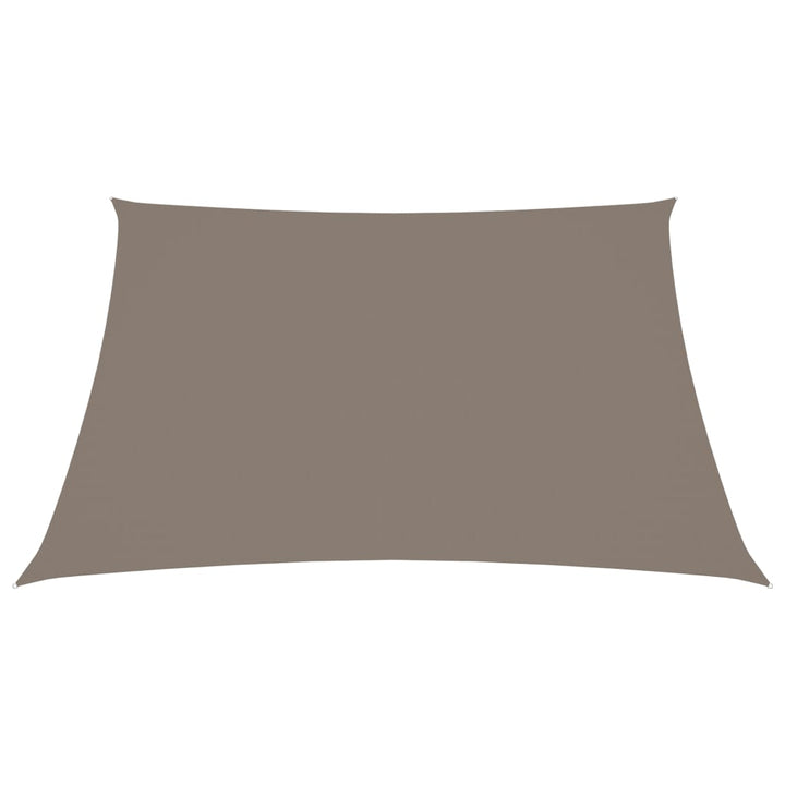 Zonnescherm vierkant 4x4 m oxford stof taupe