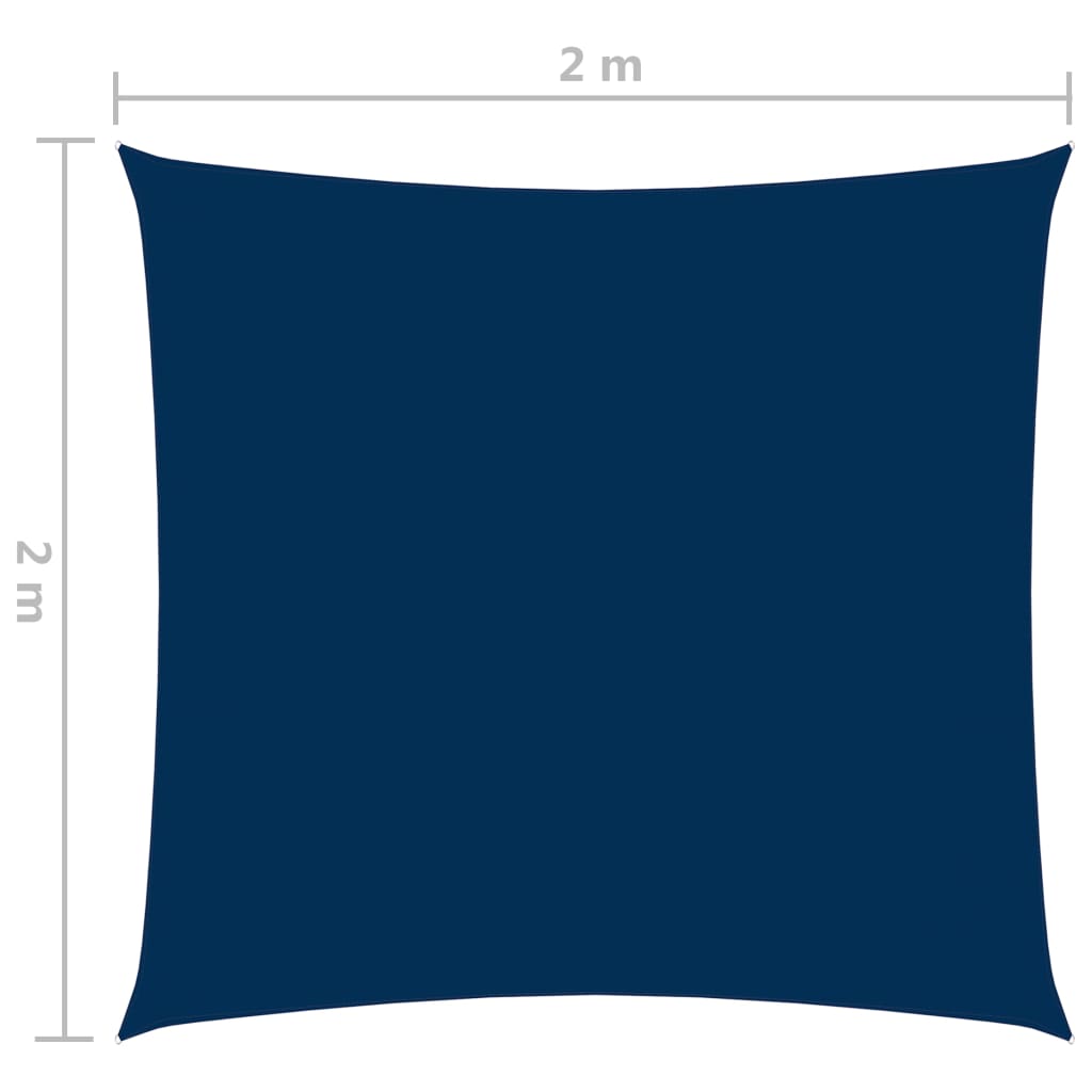 Zonnescherm vierkant 2x2 m oxford stof blauw