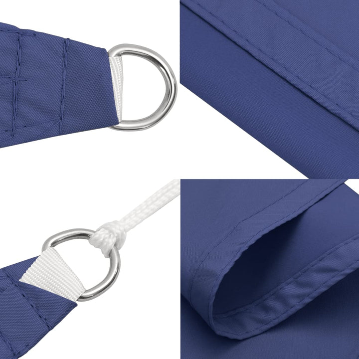 Schaduwdoek vierkant 4x4 m oxford stof blauw