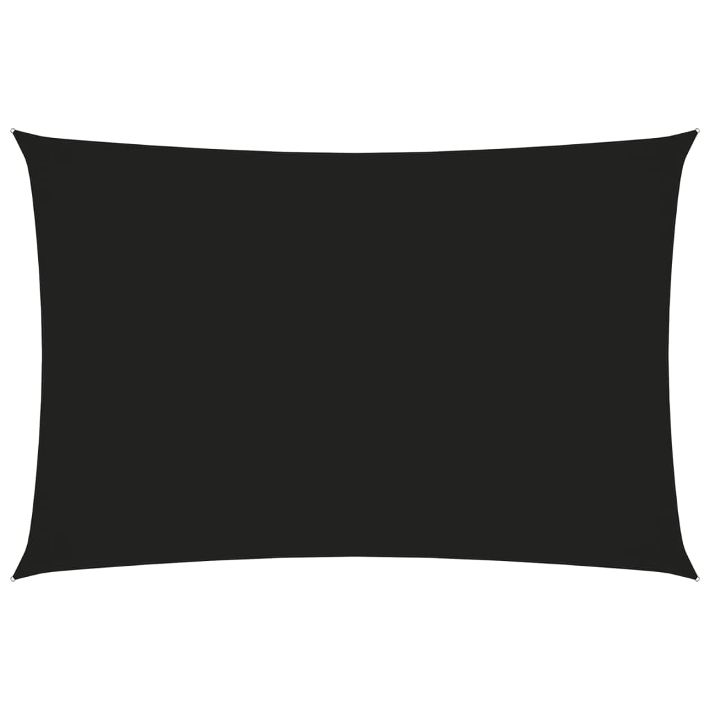 Zonnescherm rechthoekig 2,5x5 m oxford stof zwart