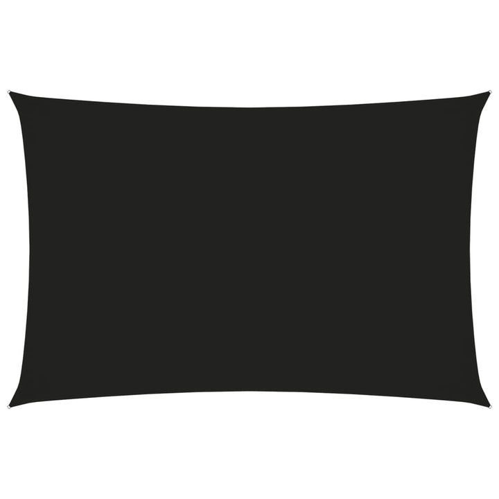 Zonnescherm rechthoekig 2,5x5 m oxford stof zwart