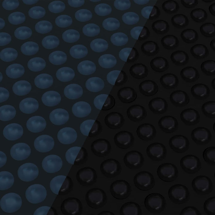 Zwembadfolie solar drijvend 732x366 cm PE zwart en blauw