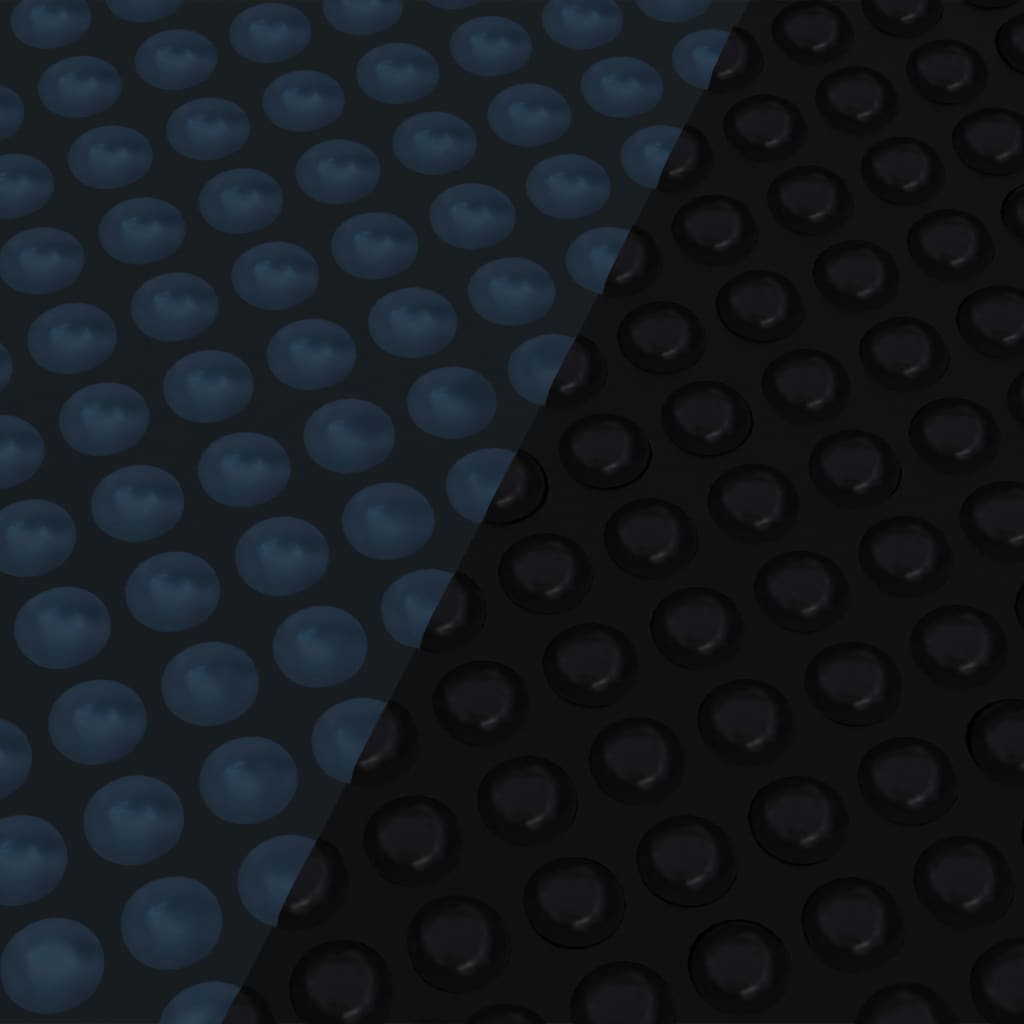 Zwembadfolie solar drijvend 600x300 cm PE zwart en blauw