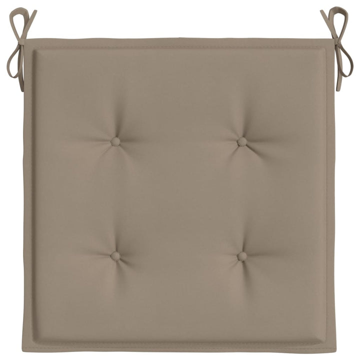 Tuinstoelkussens 6 st 40x40x3 cm oxford stof taupe