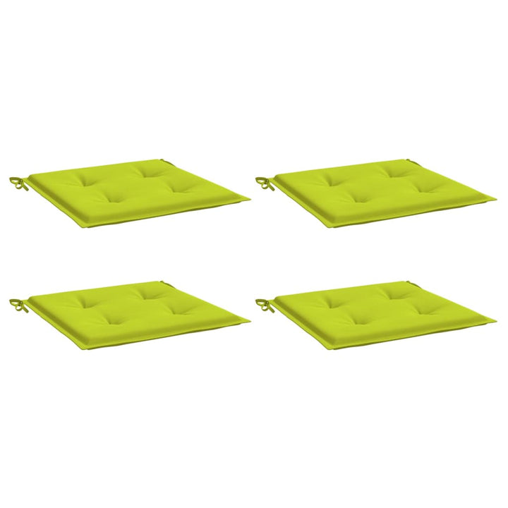 Tuinstoelkussens 4 st 40x40x3 cm oxford stof felgroen