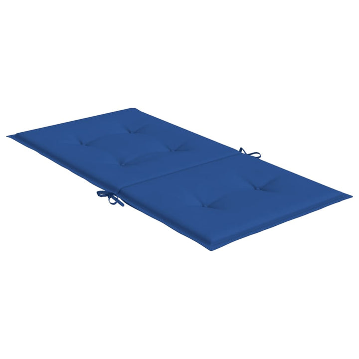 Tuinstoelkussens 2 st 100x50x3 cm oxford stof koningsblauw