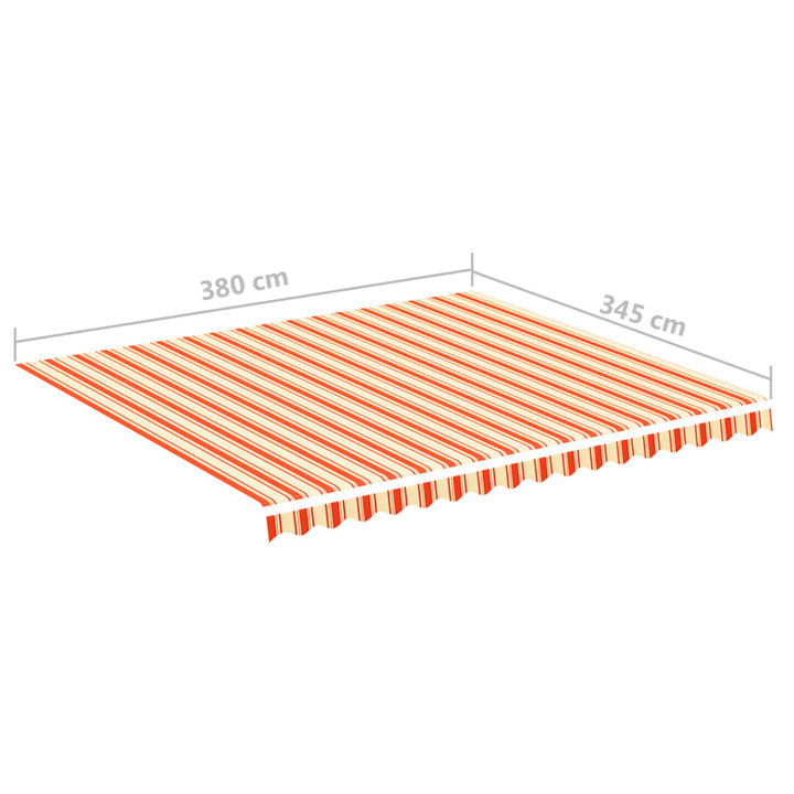 Vervangingsdoek voor luifel 4x3,5 m geel en oranje