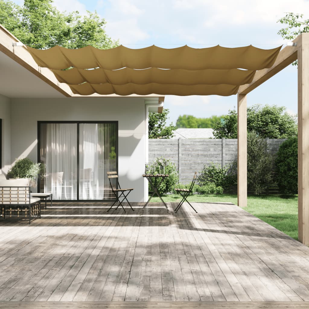 Luifel verticaal 140x800 cm oxford stof beige