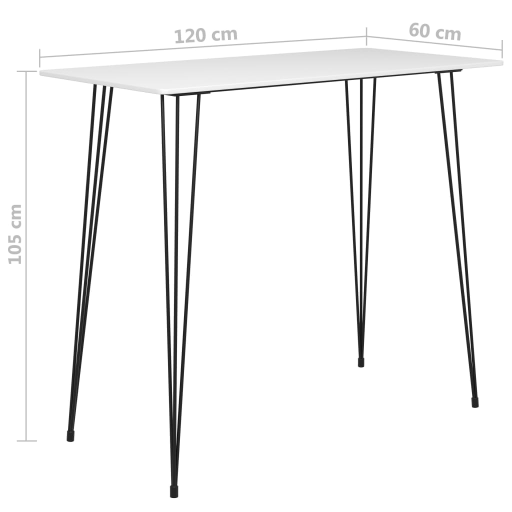 5-delige Barset wit en zwart