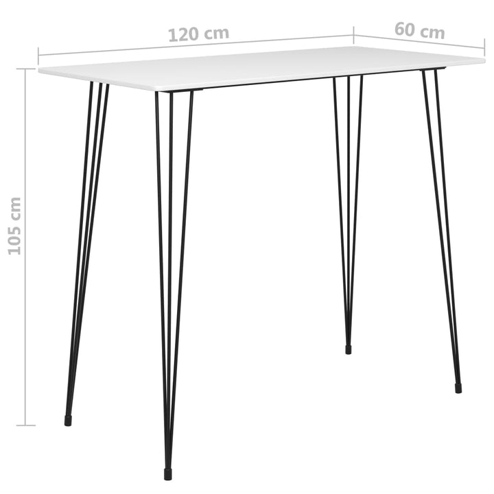 5-delige Barset wit en zwart