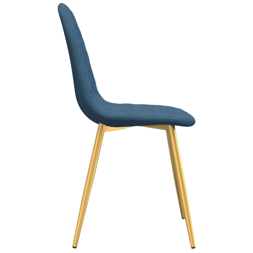 Eetkamerstoelen 2 st fluweel blauw