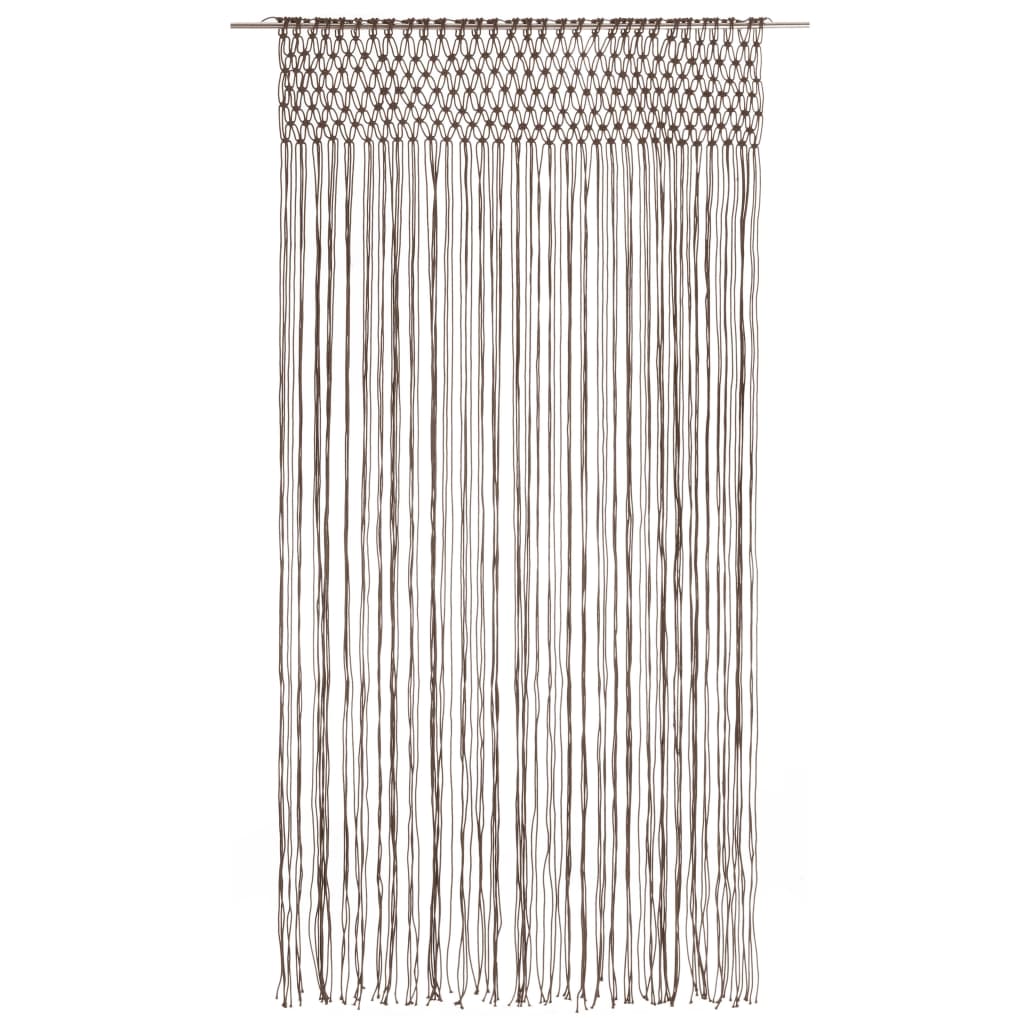 Gordijn macramé 140x240 cm katoen taupe