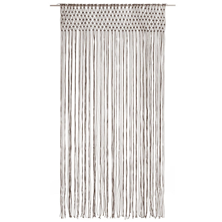 Gordijn macramé 140x240 cm katoen taupe