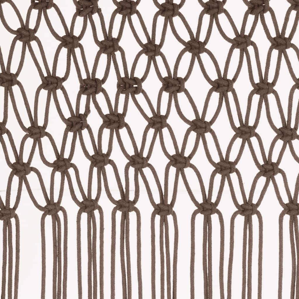 Gordijn macramé 140x240 cm katoen taupe