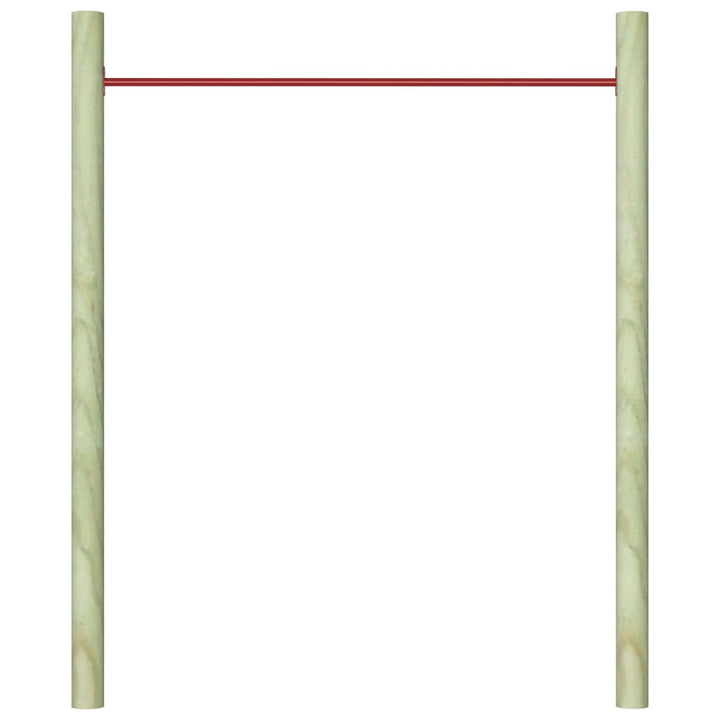 Rekstok 125 cm staal rood