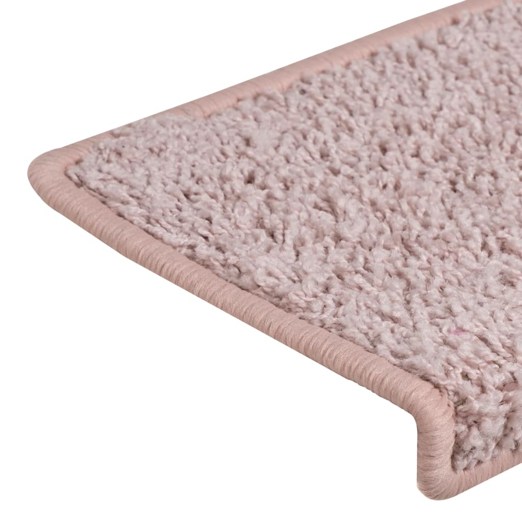 Trapmatten 15 st 65x21x4 cm wit en roze