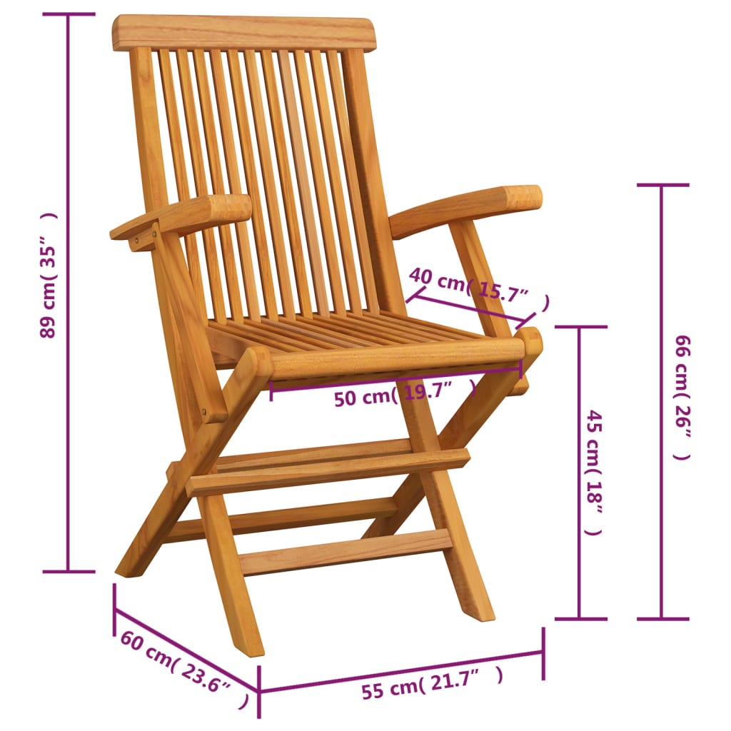 Tuinstoelen 4 st met heldergroene kussens massief teakhout